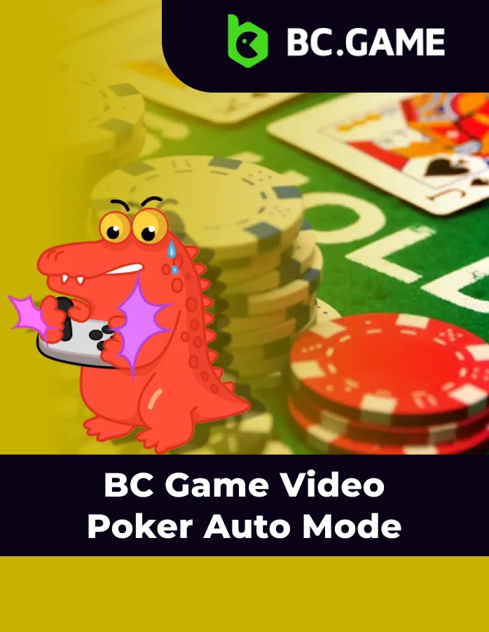 Playing BC Game Video poker online with auto mode